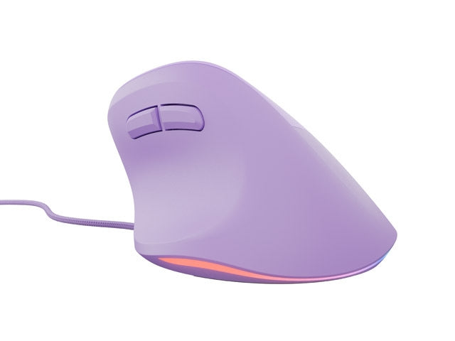 Natec Vertical Mouse Crake 2 Pro 12800DPI Optical Pure Lavander