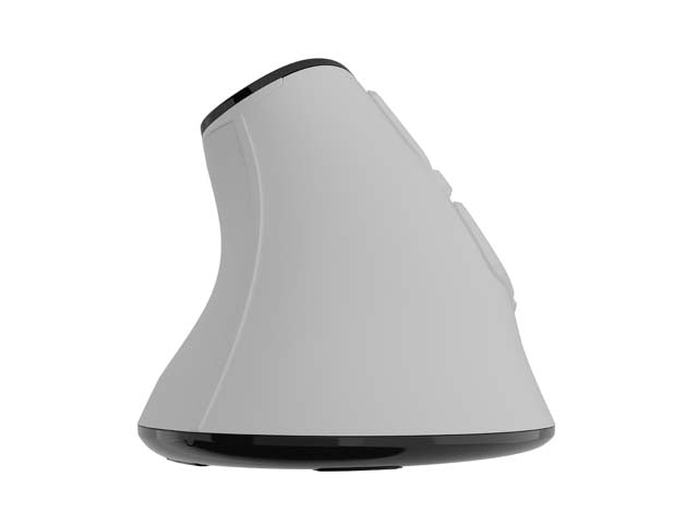Natec Euphonie Vertical Mouse PRO Wireless  BT 5.0, 4000DPI Silent, Programmable, White