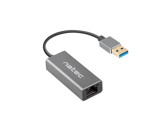 Natec Cricket USB to RJ45 Ethernet Adapter Network Card Cricket USB 3.0, 1xRJ45 1GB, Cable