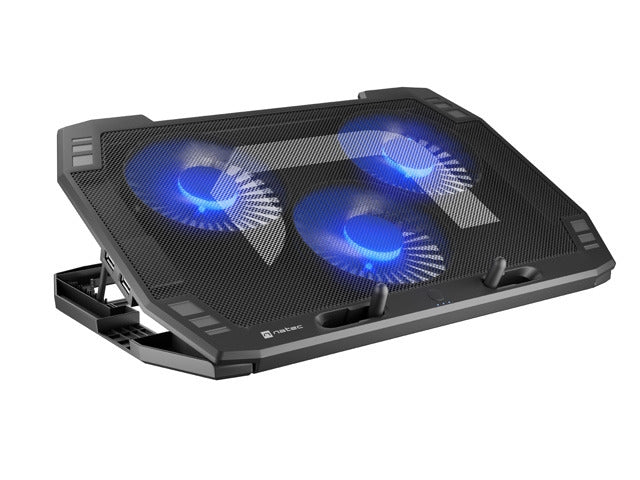 Natec Laptop Cooling Pad Oriole 15.6-17.3" 3 Fans, Led Light, 2 USB