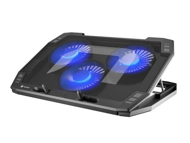 Natec Laptop Cooling Pad Oriole 15.6-17.3" 3 Fans, Led Light, 2 USB
