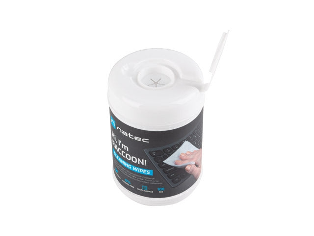 Natec Cleaning Wipes Raccoon 10x10 cm 100-Pack