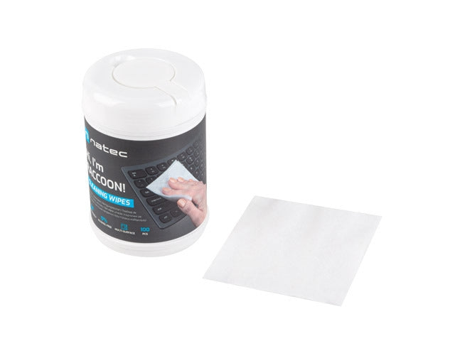Natec Cleaning Wipes Raccoon 10x10 cm 100-Pack