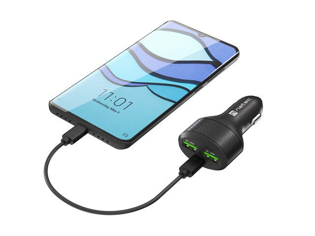 Natec Coney 2xUSB, 1xUSB-C Quick charger 84W Black
