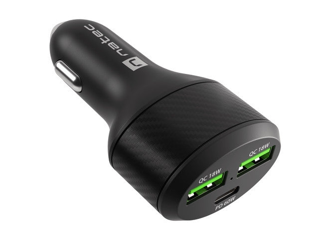 Natec Coney 2xUSB, 1xUSB-C Quick charger 84W Black