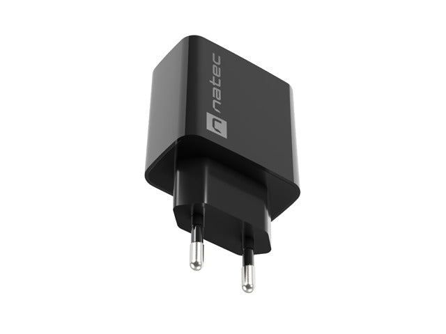 Natec USB Charger Ribera 1X USB-A 18W, Black