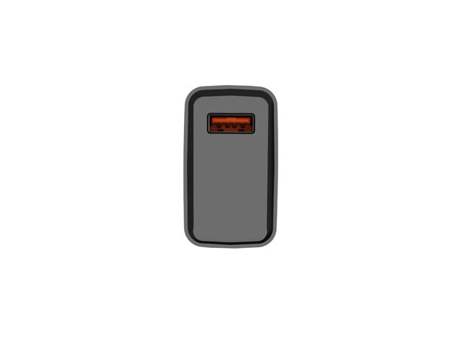 Natec USB Charger Ribera 1X USB-A 18W, Black