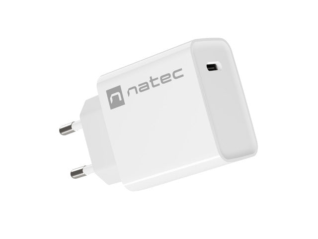 Natec USB Charger Ribera 1X USB-C 20W, White