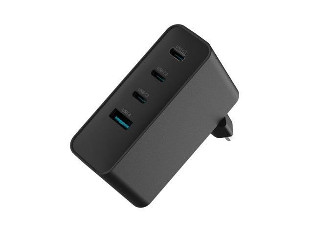 Natec USB Charger Ribera 3X USB-C + 1x USB-A 100W, Black