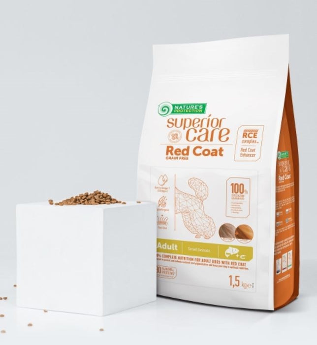 NATURE'S PROTECTION Superior Care Red Coat Adult Small breed Grain free Salmon - dry dog food - 1,5kg