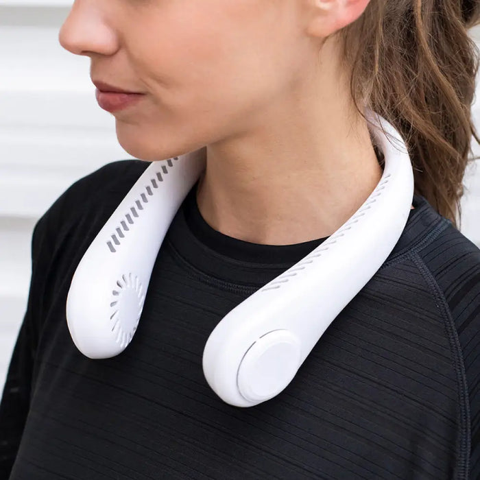Neck fan Lifetime White Rechargeable USB - Компютър Кабели и адаптери<<<Компютри| Електроника<<<BigBuy&&&USB