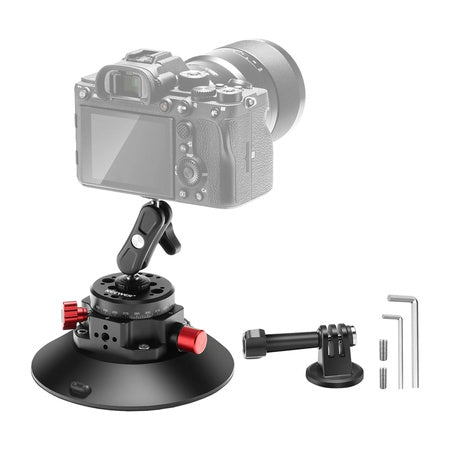 Mount with suction cup 1/4 inch Neewer CA013 for sports cameras (DJI Action, GoPro, Insta360)