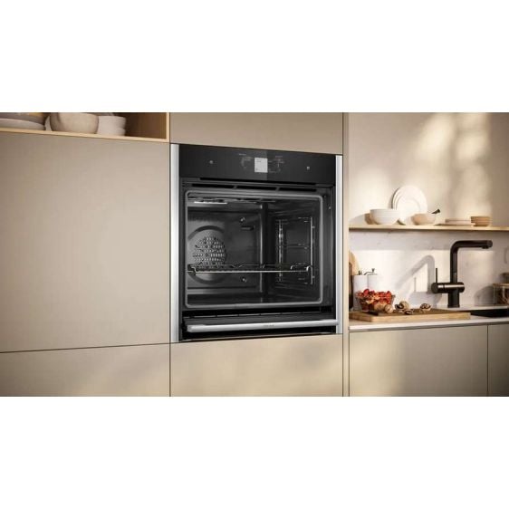 Built-in steam oven NEFF B64VT73N0, N 90, 71 l, Pyrolysis, Slide&Hide, Steam Boost