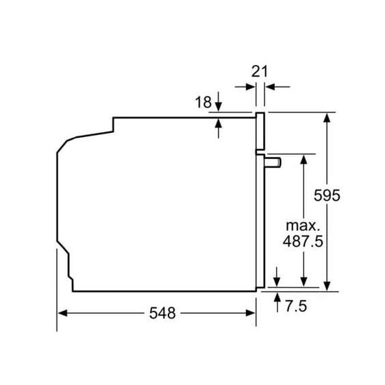 Built-in steam oven NEFF B64VT73N0, N 90, 71 l, Pyrolysis, Slide&Hide, Steam Boost