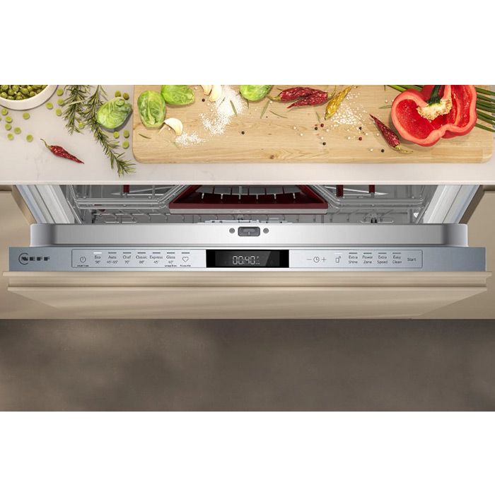 Built-in dishwasher NEFF S157ZCX18E, Zeolith, 60 cm