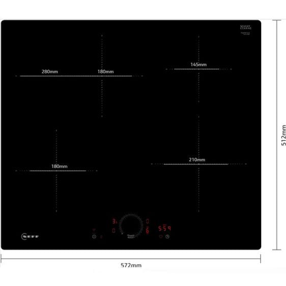 Built-in hob NEFF T56PHF1C0 Induction 60 cm flush mount