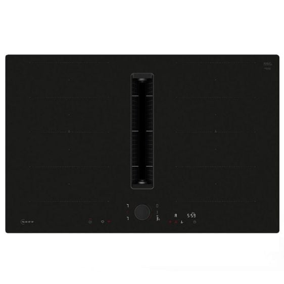 Induction hob with built-in ventilation NEFF V68PYX4B0, 80 cm Matt Black Design