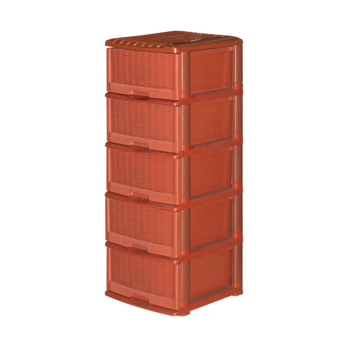 PLASTIC CABINET ELI 5 LEVELS 40X38X102 CM NEGO