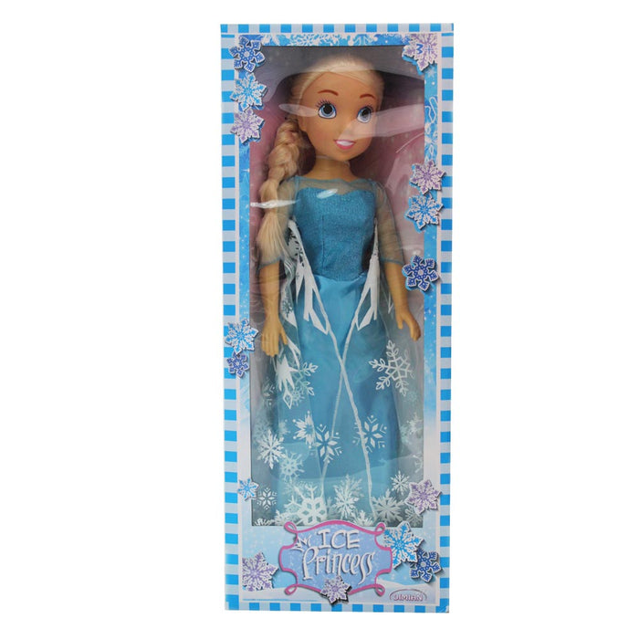 Кукла Bambolina - Ice princess, със синя рокля, 80 cm