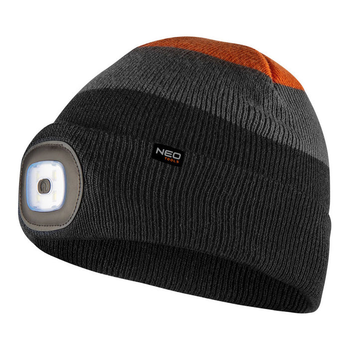 KNITTED HAT WITH LED FLASHLIGHT NEO 81-631