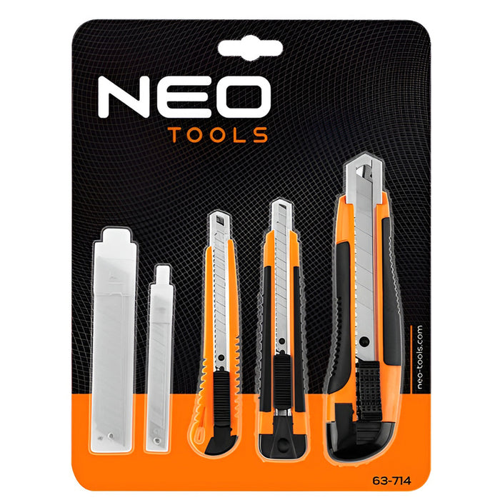 SET OF MODEL KNIVES AND BLADES 18 MM AND 9 MM NEO