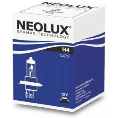 NEOLUX H4 3200K 55W 12V CARTON BOX 1 PCS - КРУШКИ И СВЕТЛИНИ<<<MaxCar