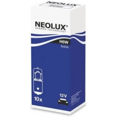 NEOLUX H6W 3200K 6W 12V CARTON BOX 10 PCS - АВТОАКСЕСОАРИ<<<MaxCar