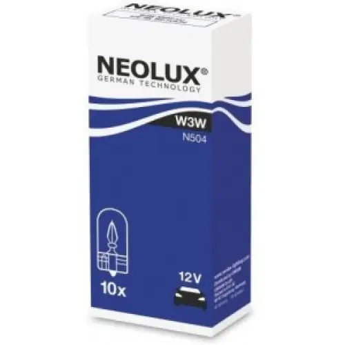NEOLUX W3W 3200K 3W 12V CARTON BOX 10 PCS - КРУШКИ И СВЕТЛИНИ<<<MaxCar