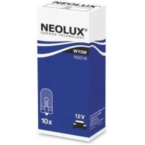 NEOLUX WY5W AMBER 12V CARTON BOX 10 PCS - АВТОАКСЕСОАРИ<<<MaxCar