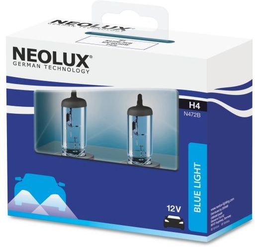 NEOLUX H4 4000K 55W 12V DOUBLE SOFT CARTON BOX X2 PCS