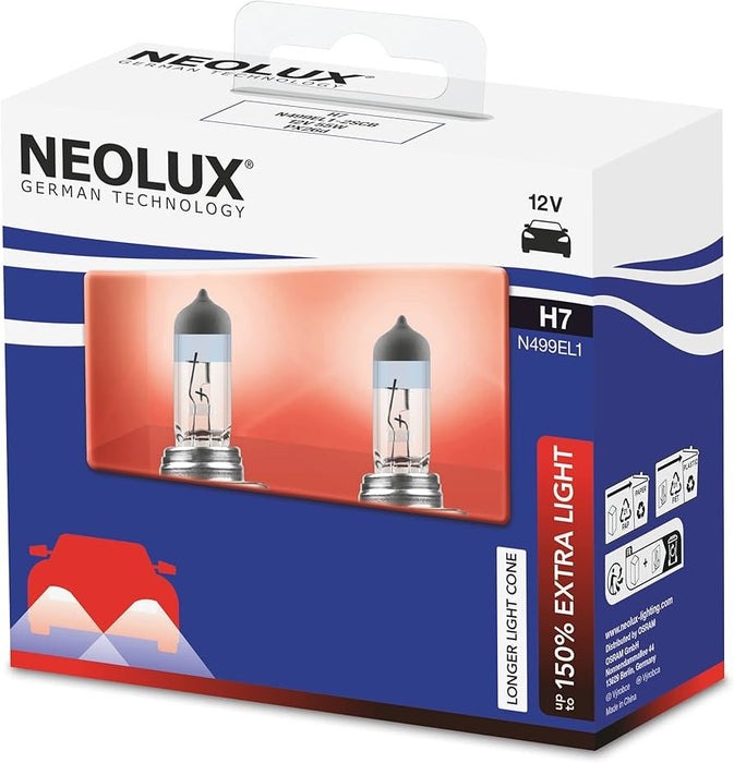 NEOLUX H7 3200K 55 W 12V DOUBLE SOFT CARTON BOX X2 PCS