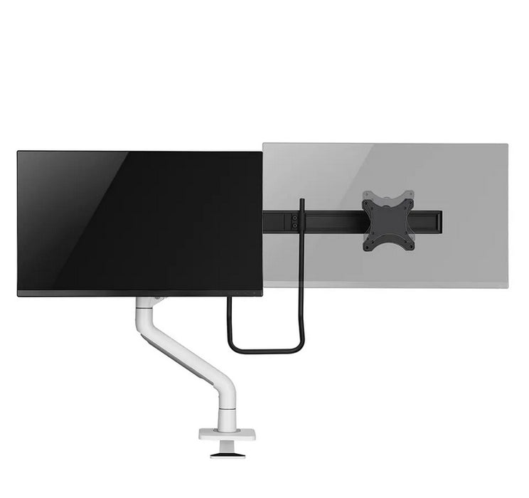 Neomounts Next One Desk Mount, double display crossbar (topfix clamp/grommet)
