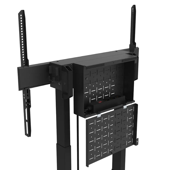 Neomounts Motorised Mobile Stand incl. storage box, 10 cm. Wheels Floor - VESA 100x100 up to 800x600