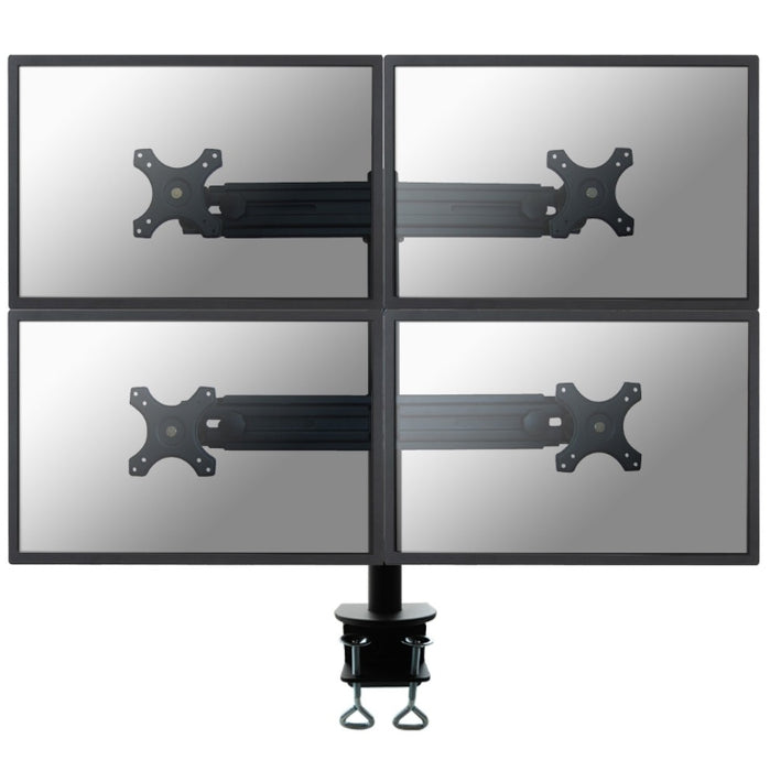 Neomounts Flat Screen Desk Mount (clamp) for 4 Monitor Screens