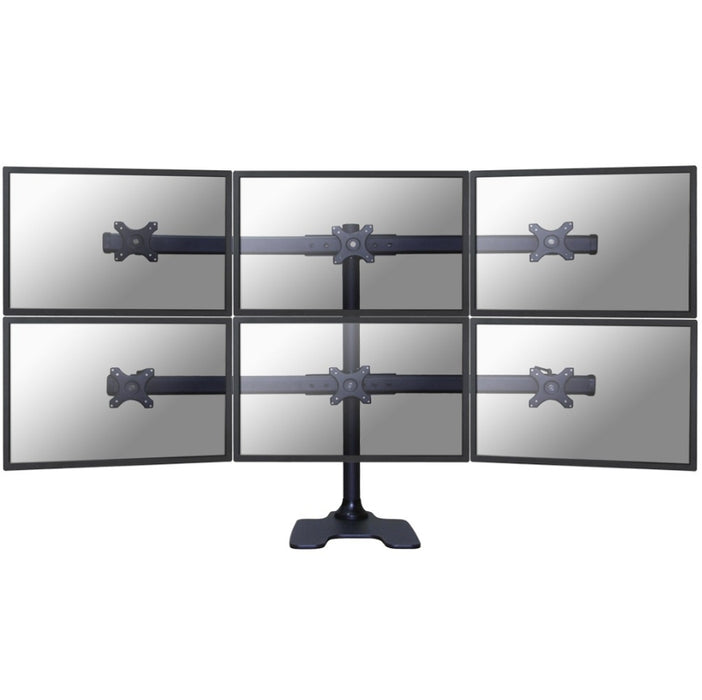 Neomounts Flat Screen Desk Mount (stand/grommet) for 6 Monitor Screens