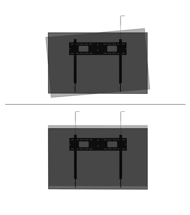 Neomounts Level-750 Heavy duty wall mount 43-98", max 125kg, tilt, lockable