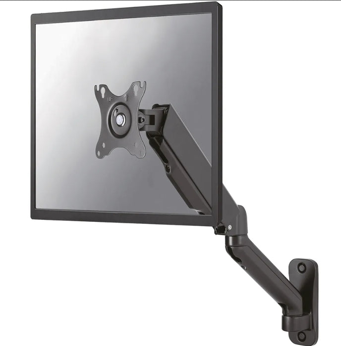 Neomounts wall mounted gas spring monitor arm (3 pivots VESA 100x100)