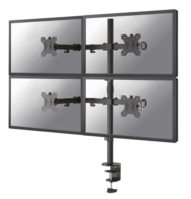 Neomounts Flat Screen Desk Mount (clamp/grommet) for 4 Screens - Стойки за бюро<<<NEOMOUNTS BY NEWSTAR