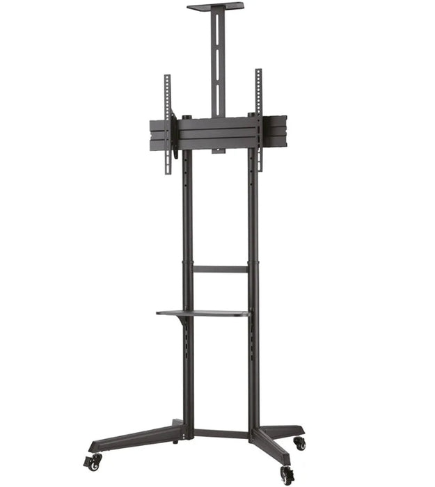 Neomounts Mobile Floor Stand incl. AV- and cam shelf (height adjustable: 128.5-145 cm) - Колички и поставки за екрани