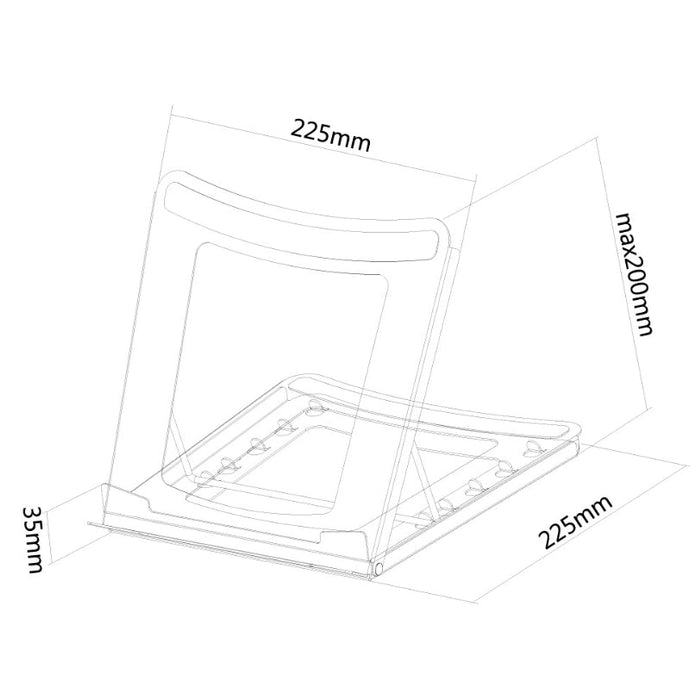 Neomounts Notebook Desk Stand (ergonomic can be positioned in 5 steps) - Стойки за лаптопи<<<NEOMOUNTS BY NEWSTAR