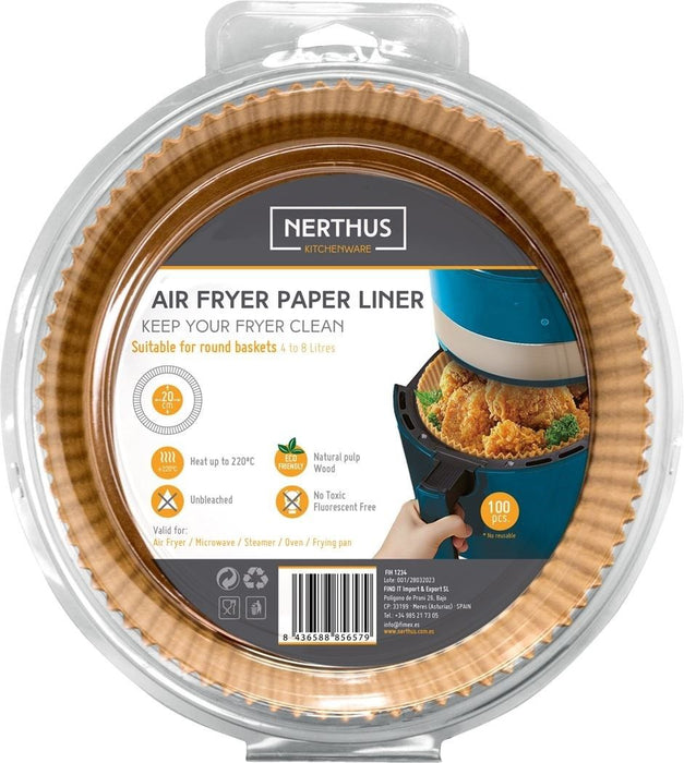 PAPER BASKET FOR AIR FRYER 100 PCS VB FIH 1234 NERTHUS 100 PCS
