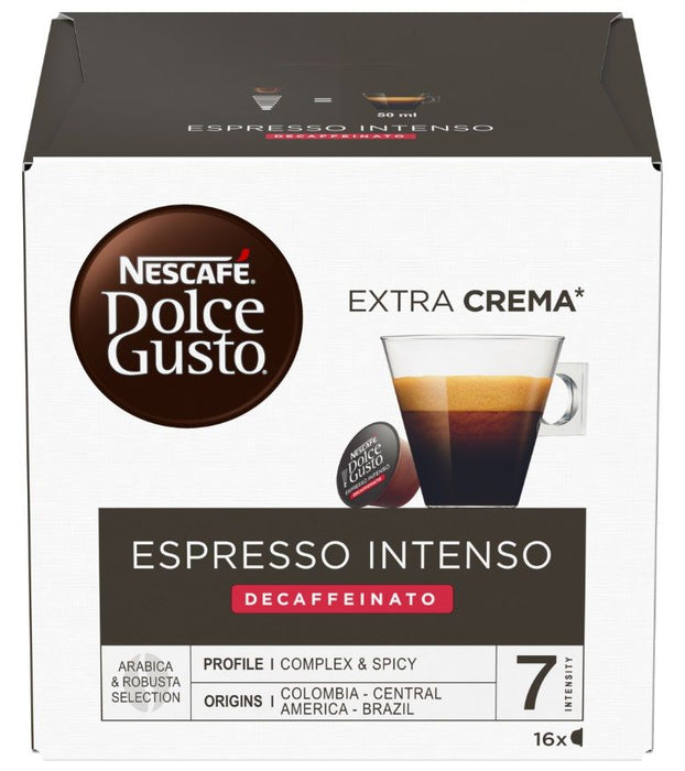 COFFEE CAPSULES NESCAFE DOLCE GUSTO INTENSO DECAF