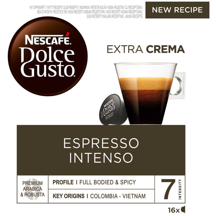 COFFEE CAPSULES NESCAFE DOLCE GUSTO INTENSO 16PCS.