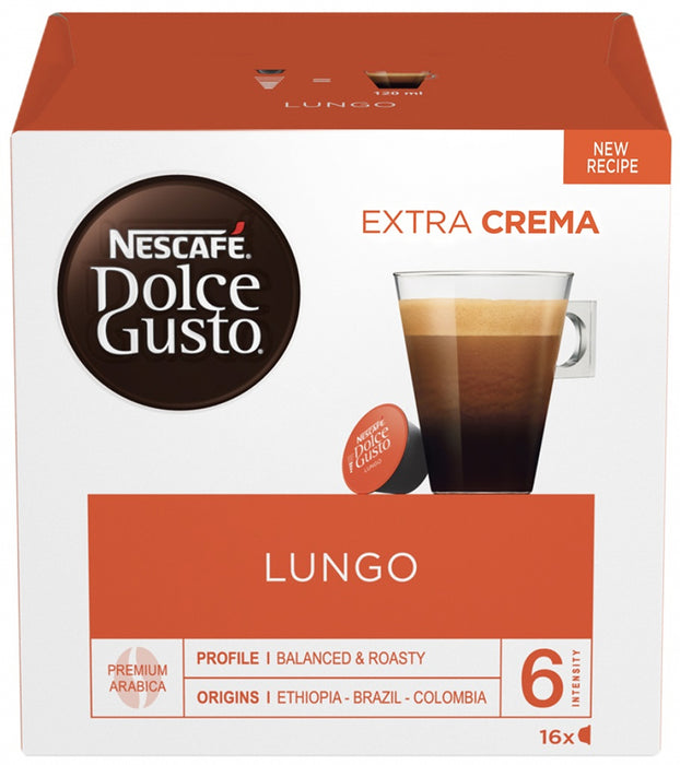 Coffee capsules NESCAFE Dolce Gusto Lungo 16 drinks