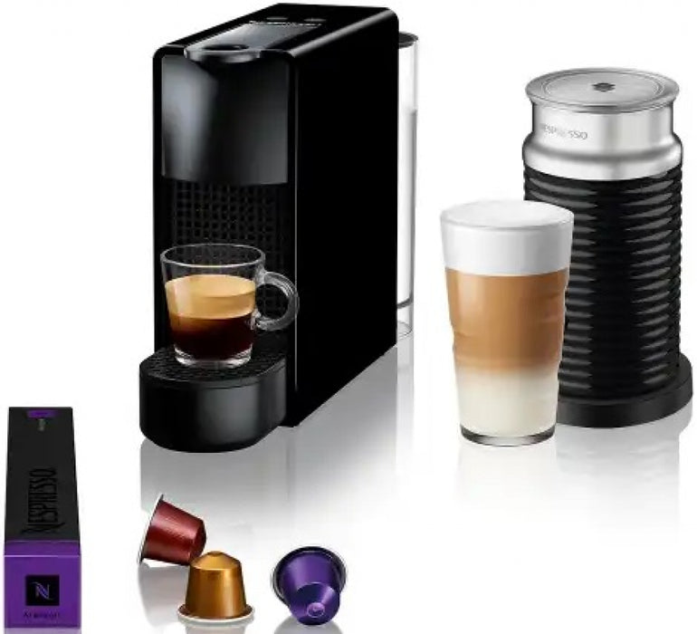 Coffee machine with capsules Nespresso A3NC30EUBK-TX Essenza Mini Black and Aeroccino
