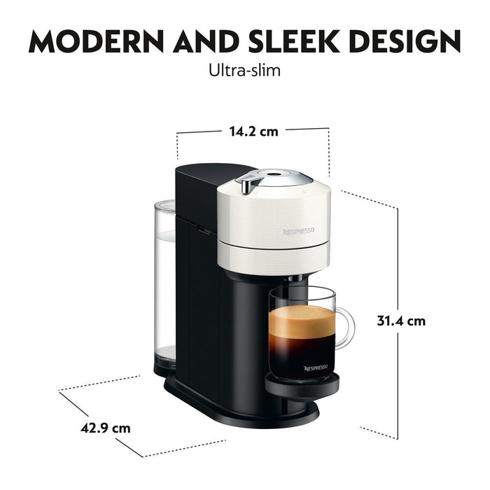 Capsule coffee machine NESPRESSO VERTUO NEXT GDV1EU WH 1100.00 ml, WHITE