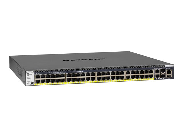 NETGEAR M4300-52G-PoE+ 1000W PSU Stackable Managed Switch with 48x1G PoE+ and 4x10G incl. 2x10GBASE-T and 2xSFP+ Layer 3