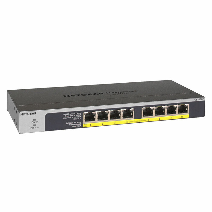 NETGEAR 8-Port PoE/PoE+ Gigabit Ethernet Unmanaged Switch GS108LP