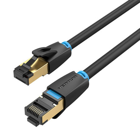 Network Cable CAT8 SFTP Vention IKABL RJ45 Ethernet 40Gbps 10m Black - Network cables<<<Cables<<<IT