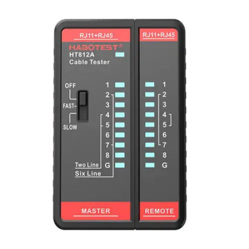 Network cable tester Habotest HT812A RJ45/RJ14/RJ12/RJ9 - Measuring tools<<<Tools<<<InnproXML